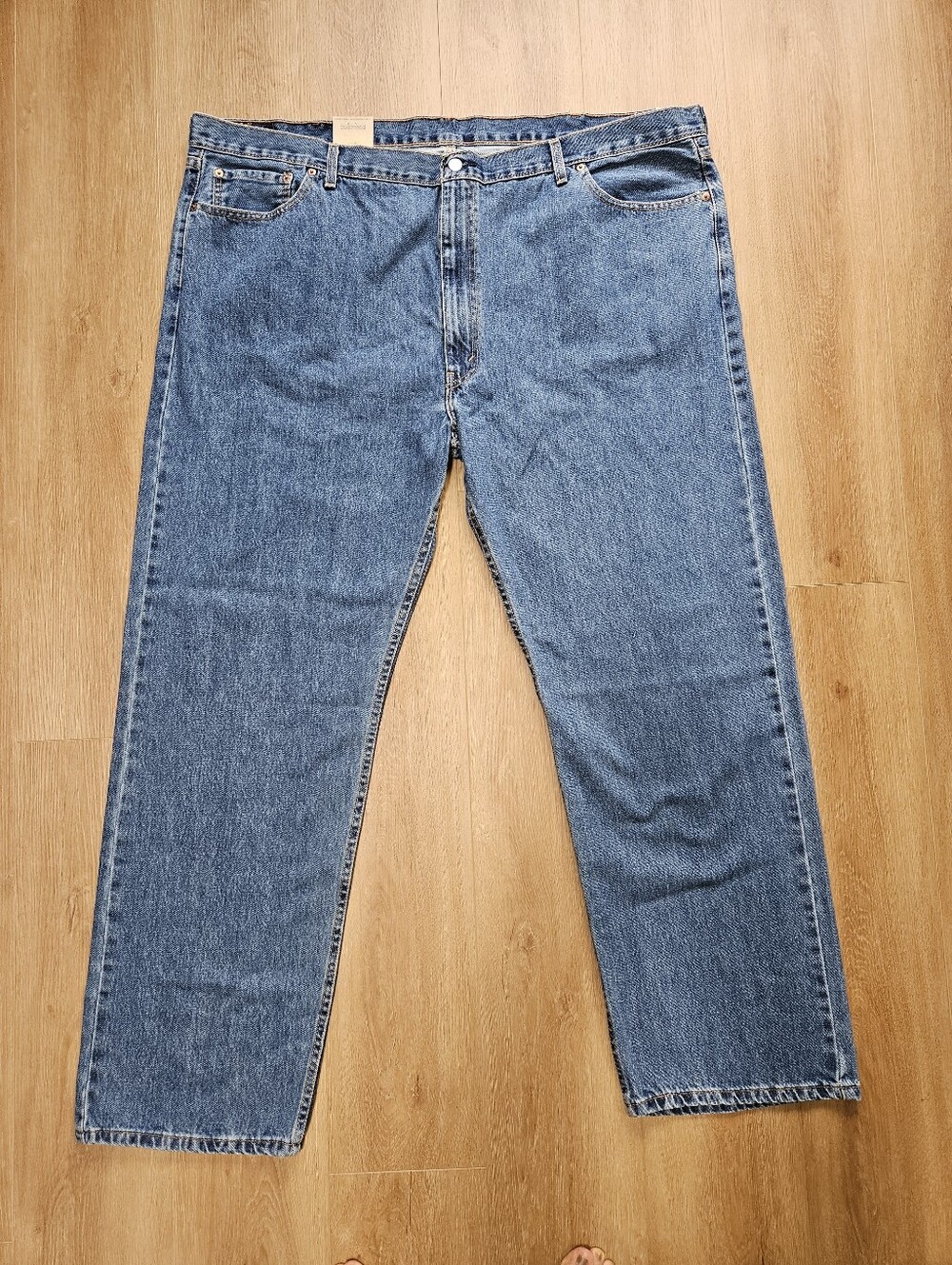 NWT Levi’s 505 Regular Fit Jeans Blue Denim Big & Tall 52x34 Men's Plus Size